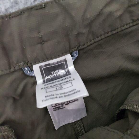 The North Face Shorts Men Large Green Outdoor Hiking Trek 10In Performance Nylon - Picture 2 of 9